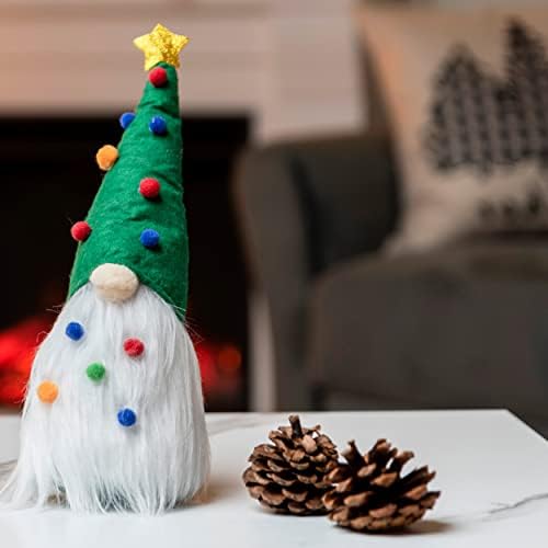 JOYIN 12 Karácsonyi Gnómok Dekoráció 2DB karácsonyfa Plüss Gnome Díszek, tomte barátja Északi Gnómok Karácsonyi Beltéri Dekoráció,