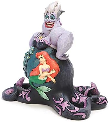Enesco Disney Hagyományok által Jim Shore Kis Hableány Ursula Alatti Jelenet Figura, 8.2 Inch, Többszínű,4059732