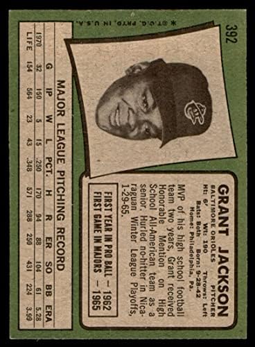 1971 Topps 392 Grant Jackson Baltimore Orioles (Baseball Kártya) EX/MT Orioles
