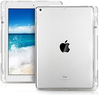 Arlgseln Tiszta, Puha iPad Esetben TPU Átlátszó Ütésálló védőburkolat+Apple tolltartó iPad 5./6. Generációs/iPad 9,7 hüvelykes
