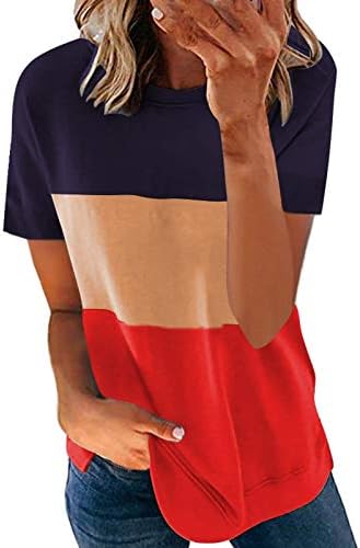 MIASHUI a Nők Nyári Pólók T-Shirt Rövid Ujjú Pulóver Női Kör Alkalmi Nyak Vékony, Divatos Hosszú Ujjú Póló