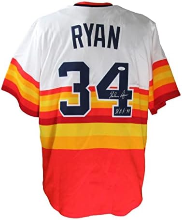Nolan Ryan HOF Dedikált Nike Baseball Jersey-Houston Astros SZÖVETSÉG - Dedikált MLB Mezek