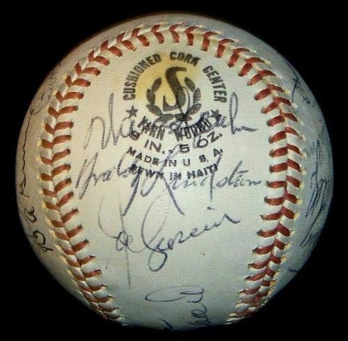 Lloyd Waner Freddie Lindstrom Stan Coveleski Cal Hubbard Aláírt Baseball SZÖVETSÉG LOA - Dedikált Baseball