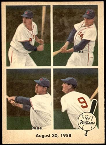 1959 Fleer 65 augusztus 30 1958 Ted Williams, a Boston Red Sox (Baseball Kártya) EX Red Sox