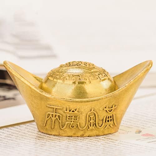 Yardwe Kínai Arany Rúd Szobor, Mini Jüan Bao Figura Kristály Arany Hang Rúd Szerencse, Pénz, Szerencse, Otthon Asztali Dekoráció