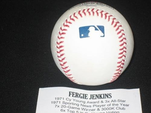Fergie Jenkins Hof Legenda Aláírt Dedikált Oml Baseball Tristar Coa Cy Young - Dedikált Baseball