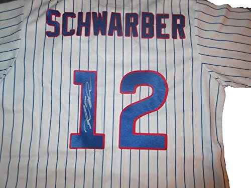 Kyle Schwarber Dedikált Chicago Cubs Jersey W/BIZONYÍTÉKA, Kép Kyle Aláírása Nekünk, a PSA/DNS Hitelesített, Chicago Cubs,