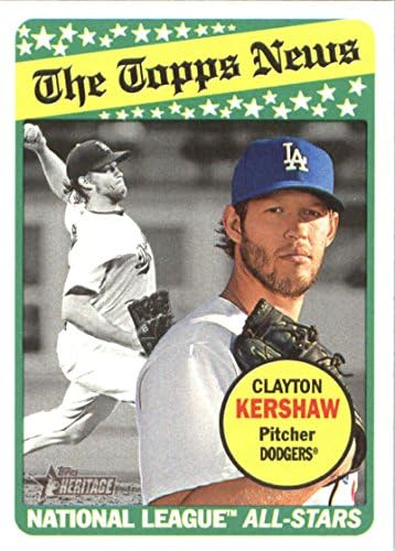 2018 Topps Örökség 256 Clayton Kershaw Los Angeles Dodgers Baseball Kártya