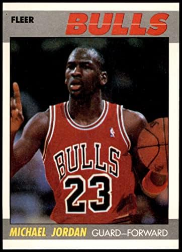 1987 Fleer 59 Michael Jordan Chicago Bulls (Kosárlabda Kártya) NM/MT Bika UNC
