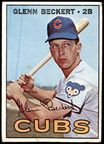 1967 Topps 296 Glenn Beckert Chicago Cubs (Baseball Kártya) FAIR Cubs