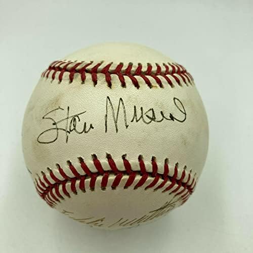 Stan Musial Tom Seaver Eddie Mathews Hall Of Fame Multi Aláírt Baseball SZÖVETSÉG COA - Dedikált Baseball