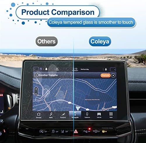 Coleya 2022 2023 Iránytű képernyővédő fólia, a Jeep Compass (Szélesség Lux/Korlátozott/Trailhawk/Nagy Magasság) 10,1 hüvelykes