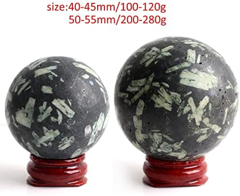 QIAONNAI ZD1226 1DB 40-60mm Természetes Orvosi Kő kristálygömb Sphereball Állni Csiszolt Gömb Dísz Gyógyító lakberendezés