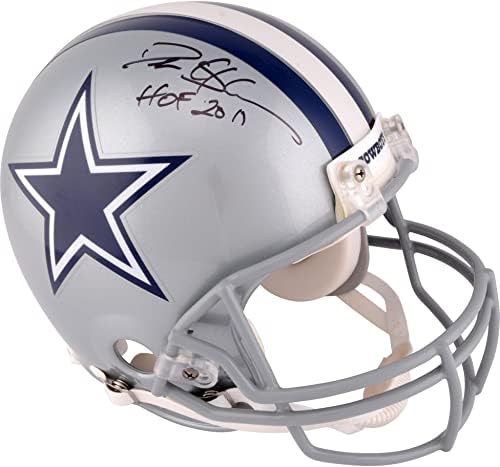 Deion Sanders Dallas Cowboys Dedikált Riddell Pro-Line Sisak HOF 2011 Felirat, - Dedikált NFL Sisak