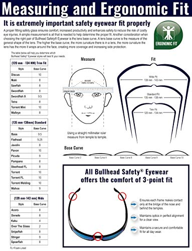 Bullhead Biztonsági Védőszemüveget BH467 Picuda, Matt Fekete Keret, Ezüst Tükör, Lencse, Állítható Templomok, Fekete TPR