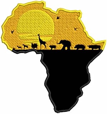 Afrika Patch Tapasz a Kalapok, a Vas a Patch-Afrikai Foltok Afrika Térkép Javítás Hímzés Foltok Afrika Hímzett Javítás Afrikai