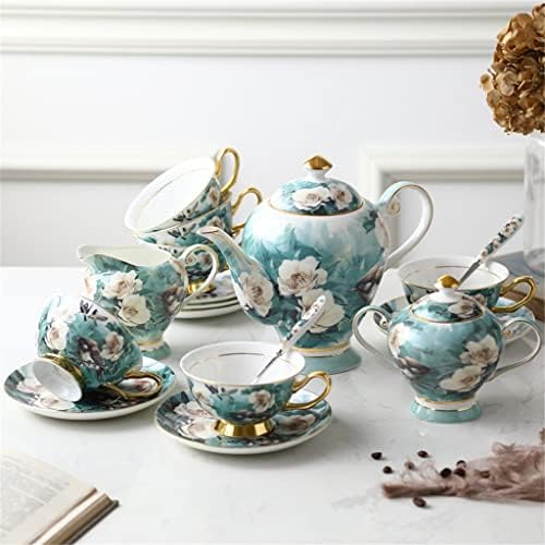 MIAOHY porcelán Kávés Készlet a Csészét Meghatározott Lelkipásztori Stílus Virág, Madár Teáscsésze Délutáni Tea Set Házavató
