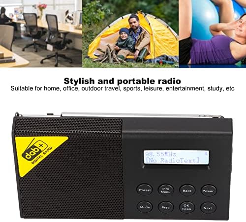 DAB FM Digitális Rádió, Retro Sztereó Rádió, 2.4 Inch TFT LCD, 2000mAh Akkumulátor, 5.0 Technológia, a Szabadban, Utazás,