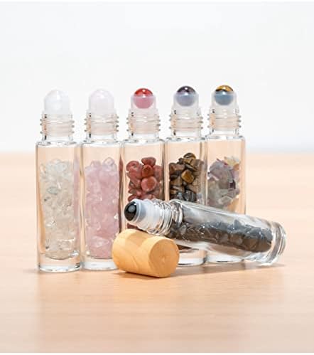 YonYeHong illóolaj 10ml Üveg Görgős Meghatározott 3pcs Jade Üres Henger Üveg Újratölthető Kozmetikai Hengerrel Üveg Parfüm