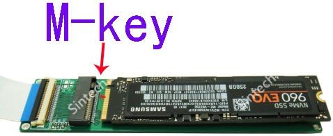 Sintech M. 2 (NGFF) NVME SSD M2/E Gombot WiFi Port 20cm-Kábel(M. 2 Csupán PCIe 1X Lane)