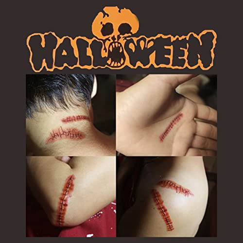 Womaha 25 lap Halloween heg Tetoválás Matrica test ideiglenes tetoválás matricák Vízálló, mind a nem-toxikus Hamis heg kellékek