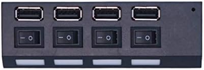 UXZDX USB 2.0 Hub Elosztó Elosztó Használata hálózati Adapter 4 Port Több Bővítő 2.0 USB Hub Kapcsoló PC