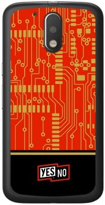 YESNO MMRG4P-TPCL-701-Q116 Electroboard, Piros (Puha TPU Törlés) / Moto G4 Plusz XT1644/MVNO Okostelefon (SIM-Ingyenes Eszköz)