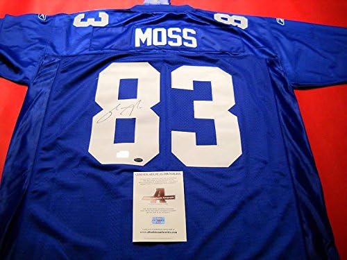 Sinorice Moss Aláírt york Giants Reebok Jersey Gtsm - Dedikált NFL Mezeket