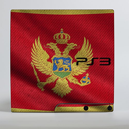 Sony Playstation 3 Slim Design Bőr zászló Montenegró Matrica Playstation 3 Slim