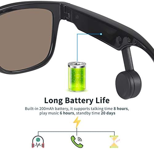 EKEN csontvezetéses Napszemüveg - Bluetooth-Fejhallgató Smart Audio Szemüveg Vezeték nélküli Nyitott Fül a Mikrofon Válasz,