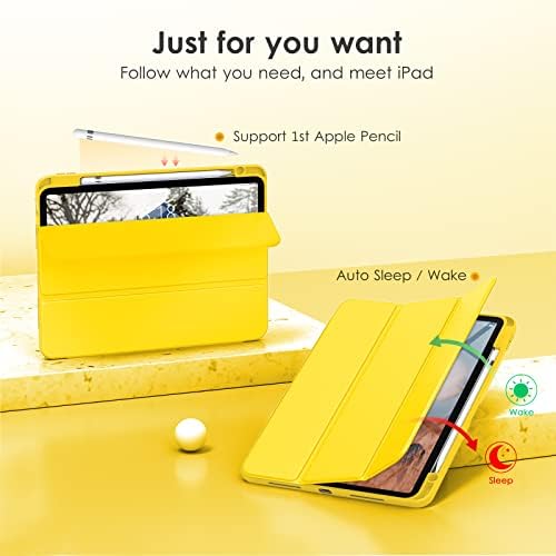 DTTOCASE iPad 10 Generáció Világos Sárga Esetben a Csomag Kabát Tiszta Ügy, Egyértelmű