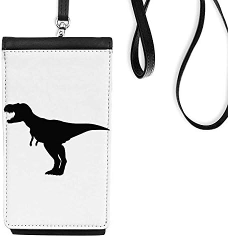 Dinoszaurusz-Csontok, Csont Ordít Art Deco Ajándék Divat Phone Wallet Pénztárca Lóg Mobil Tok Fekete Zseb