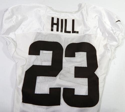 2021 Cleveland Browns Troy Hill 23 Játék Kiadott Fehér Gyakorlat Jersey 44 DP40863 - Aláíratlan NFL Játék Használt Mezek