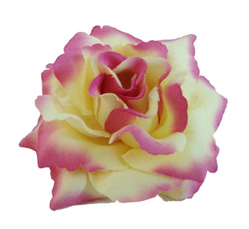 Selyem Rózsa Virág Hajcsat Menyasszonyi Esküvői 3.75 Cm. (Piros)