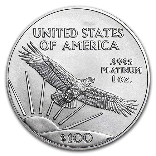 1997 - Jelen van (Véletlenszerű Év) 1 oz Platinum Amerikai Sas Érme Brilliant Uncirculated (BU) a Eredetiséget igazoló Tanúsítvány