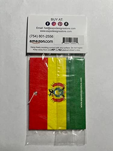 Bolívia Zászló Autó Illatosító (4 db egy csomagban)