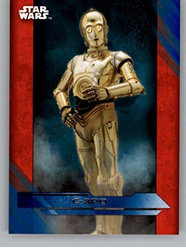2017 Topps Star Wars-Az Utolsó Jedi Kék TRADING CARD 15 C-3PO