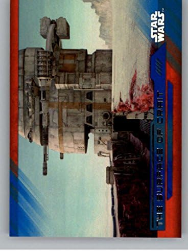 2017 Topps Star Wars-Az Utolsó Jedi Kék TRADING CARD 91 A Felszínen Crait