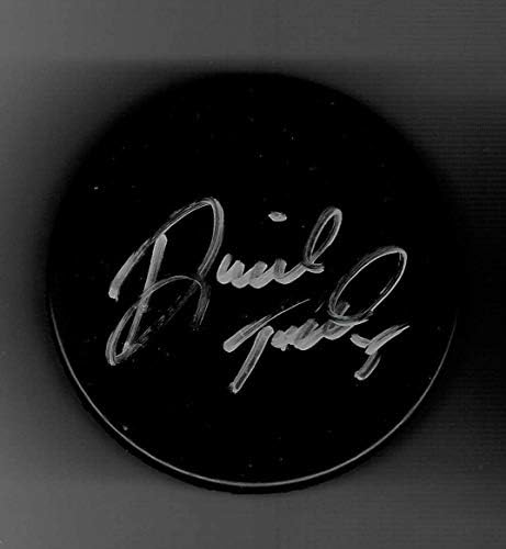 David Tanabe Aláírt Üres Korongot Carolina Hurricanes Boston Bruins Prérifarkasok - Dedikált NHL Korong