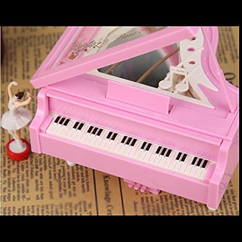 GKMJKI Romantikus Zongora Modell Music Box Balerina Zenei Dobozok Haza Szülinapi Dekoráció Esküvői Ajándék (Szín : OneColor,