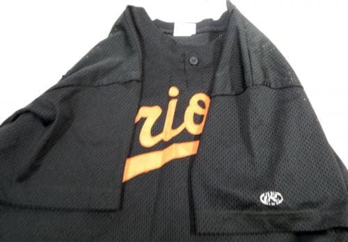 Baltimore Orioles Larsen 46 Játékban Használt Fekete Jersey Ext Tavaszi Képzési XL 35 - Játék Használt MLB Mezek