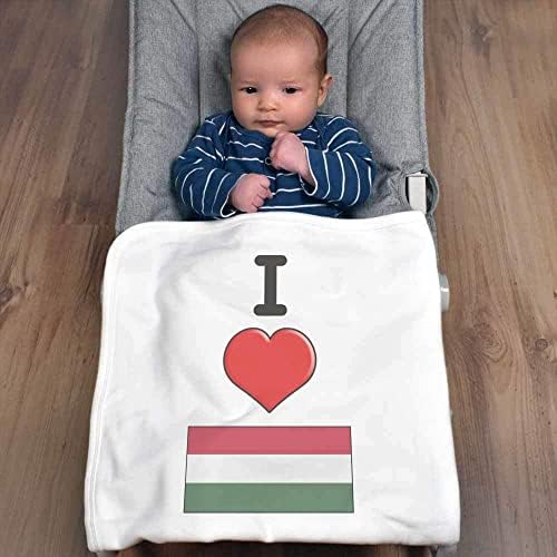 Azeeda 'i Love Hungary' Pamut Bébi Takaró / Kendő (BY00025563)