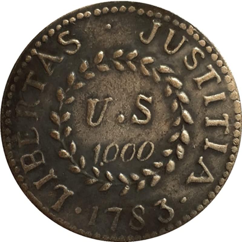 1783 Amerikai Emlékérme Érme Réz Ezüstözött Antik Ezüst Érmék Külföldi Érmék Emlékérmék Kézműves