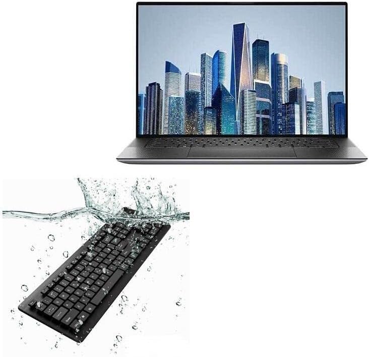 BoxWave Billentyűzet Kompatibilis Dell Precision 15 (5560) - AquaProof USB Billentyűzet, Mosható, Vízálló Vízálló USB Billentyűzet