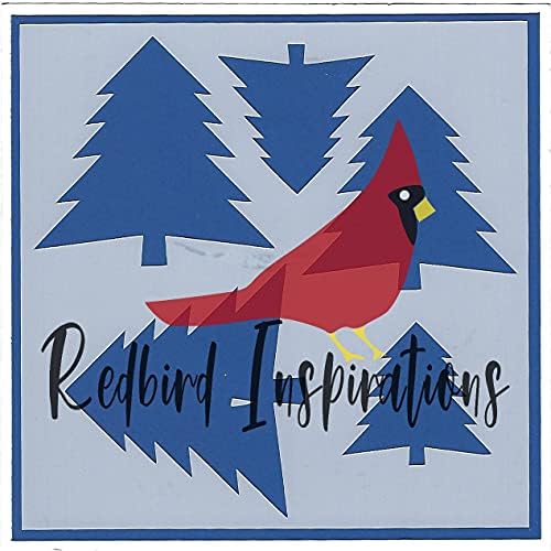 Redbird Inspirációk Eredeti Sablon, 6x6 Inch, karácsonyfák