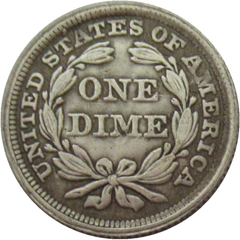 Amerikai Zászló 10 Cent 1845 Ezüst Bevonatú Replika Emlékérme