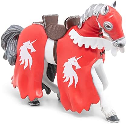 Papo -Kézzel Festett - Figura -Középkori Fantasy -Ló Egyszarvú Lovag Lándzsával -39781 - Gyűjthető - Gyermekek - Megfelelő