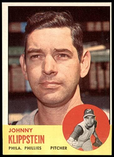 1963 Topps 571 Johnny Klippstein Philadelphia Phillies (Baseball Kártya) EX Phillies