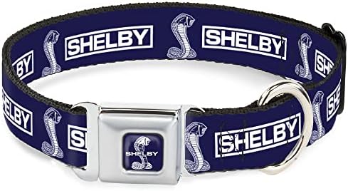 Nyakörv biztonsági Öv Csat Shelby Doboz Logó, valamint Super Kígyó, Kobra Kék Fehér 16 23 Hüvelyk 1.5 Hüvelyk Széles