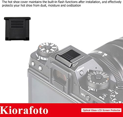 Kiorafoto 2db Anti Karcos Optikai Edzett Üveg kijelző Védő fólia + Piros Konvex Felület Kamera Exponáló Gombot, Cap + Meleg